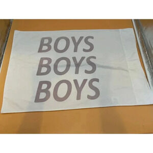 One Single Standard Pillowcase by Snooze City, BOYS BOYS BOYS